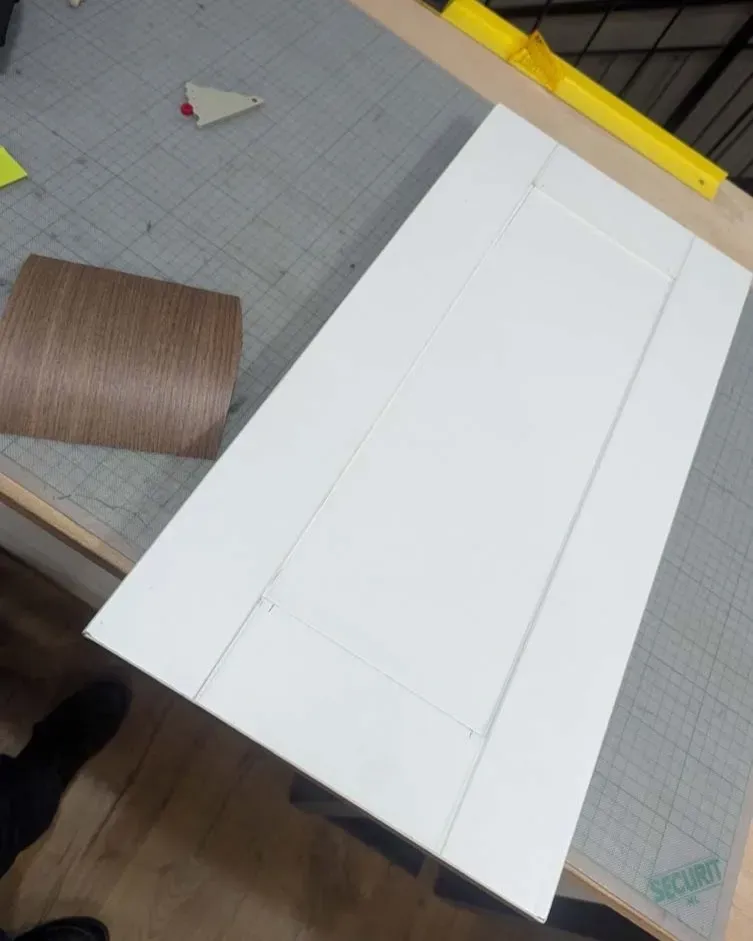 Covering mobiler porte cuisine effet bois texturé avant